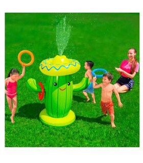 Juego Cactus Inflable Rociador Lanza Agua Bestway