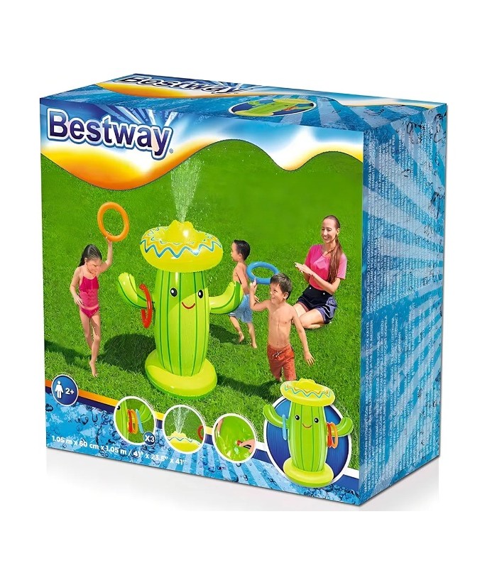 Juego Cactus Inflable Rociador Lanza Agua Bestway