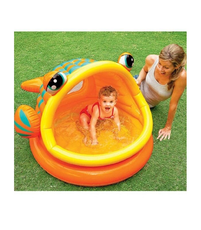 Intex - Piscina Inflable modelo Pez con base inflable