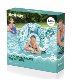 FLOTADOR ARO PALMAS TROPICALES - BESTWAY