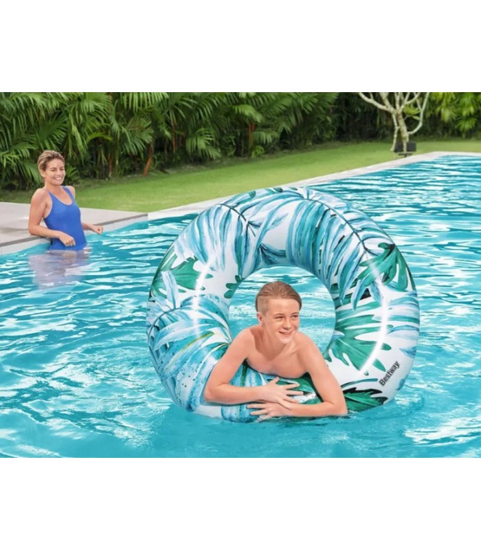 FLOTADOR ARO PALMAS TROPICALES - BESTWAY