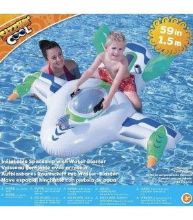 Flotador inflable con forma de nave espacial