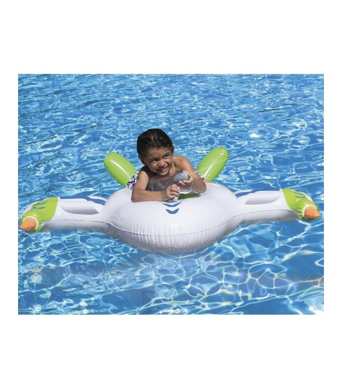Flotador inflable con forma de nave espacial