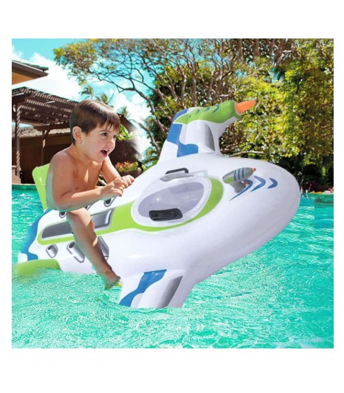 Flotador inflable con forma de nave espacial