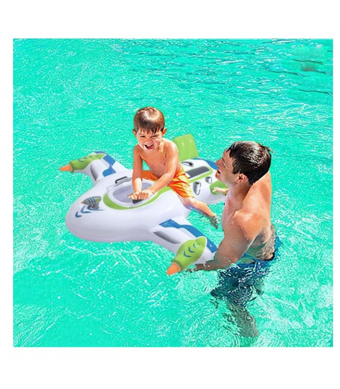 Flotador inflable con forma de nave espacial