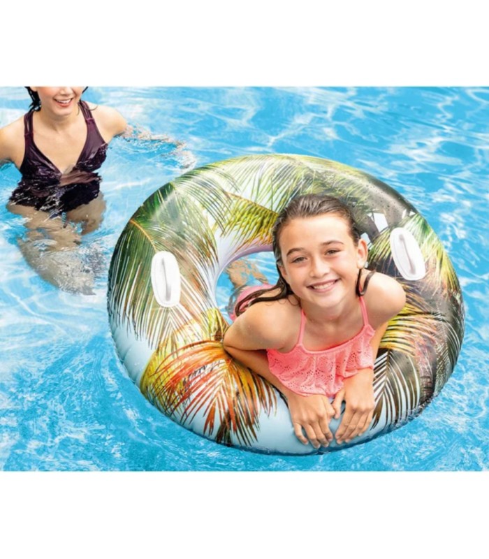 Anillo inflable , modelo hoja de palma