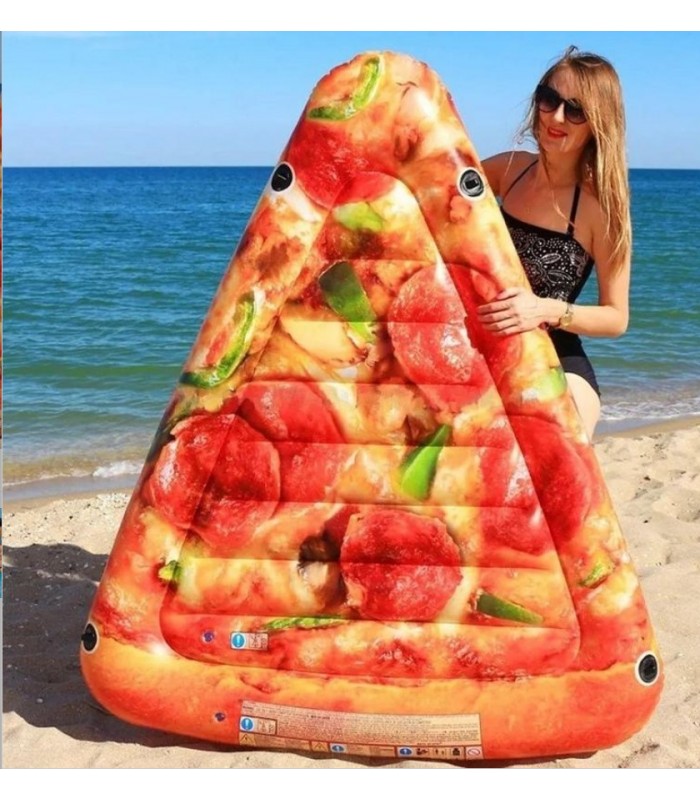colchoneta flotante pizza