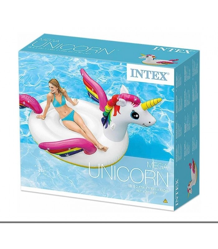 Flotador inflable de unicornio gigante Intex