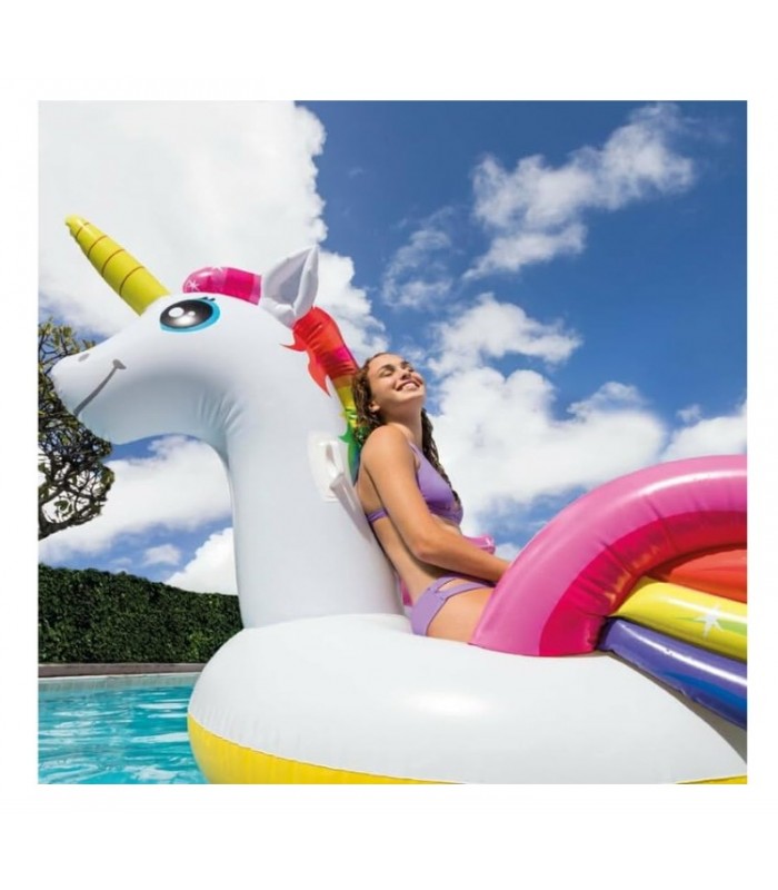 Flotador inflable de unicornio gigante Intex