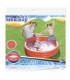 Pileta Inflable Redonda Tres Anillos ROJO