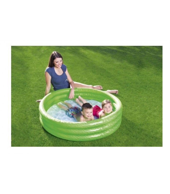 Pileta Inflable Redonda Tres Anillos ROJO