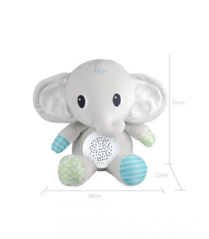 ELEFANTE DE PELUCHE CON PROYECTOR