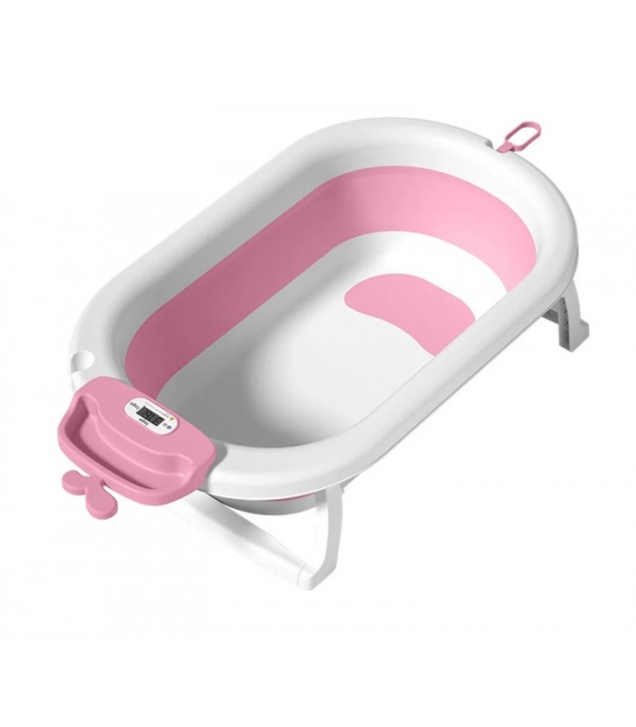 BAÑERA PLEGABLE + COJIN + CUBETA + GORRO DE BAÑO