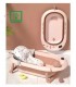 Bañera Plegable Ballenita Con Termómetro Rosado