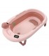 Bañera Plegable Ballenita Con Termómetro Rosado