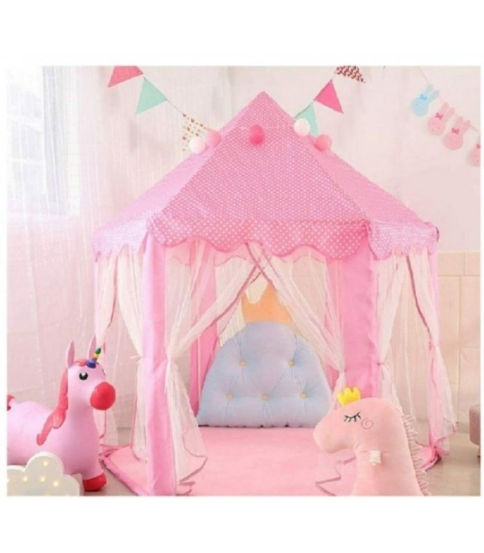 Carpa Castillo Princesa Con Luces Modelo Tul