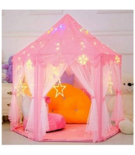 Carpa Castillo Princesa Con Luces Modelo Tul