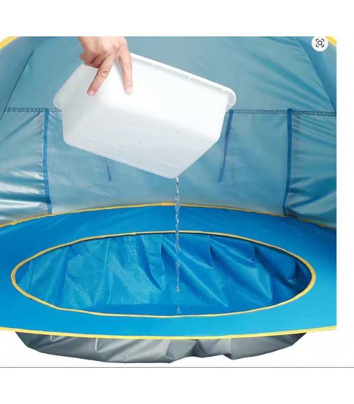 CARPA PARA BEBES CON PISCINA AZUL