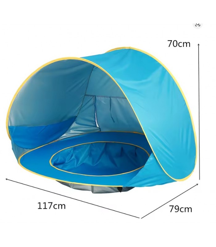 CARPA PARA BEBES CON PISCINA AZUL