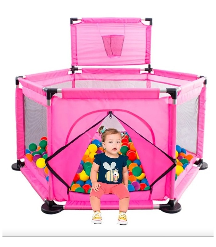 Corral Bebes Infantil Juego - ROSADO