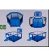 Corral Bebes Infantil Juego - AZUL
