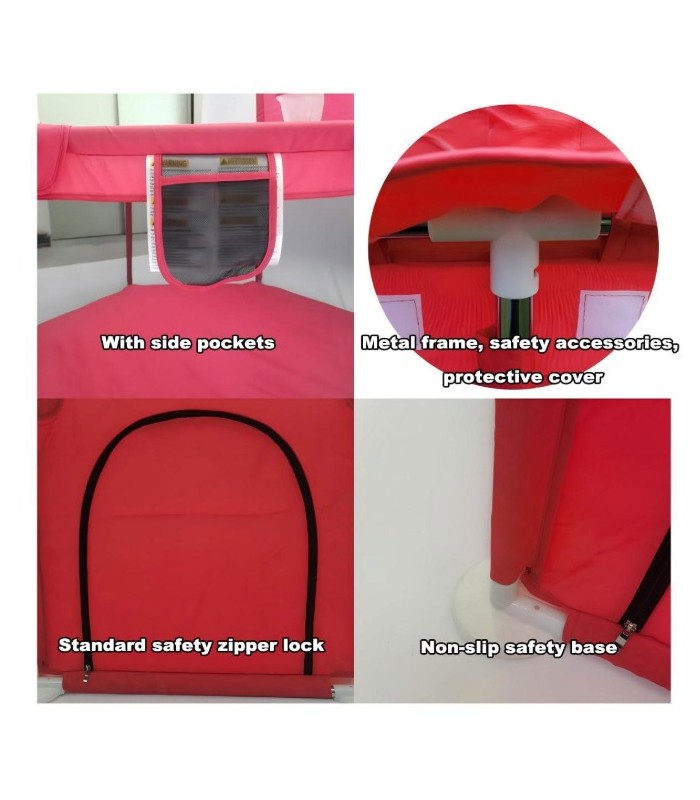 Corral Bebes Infantil Juego - ROJO