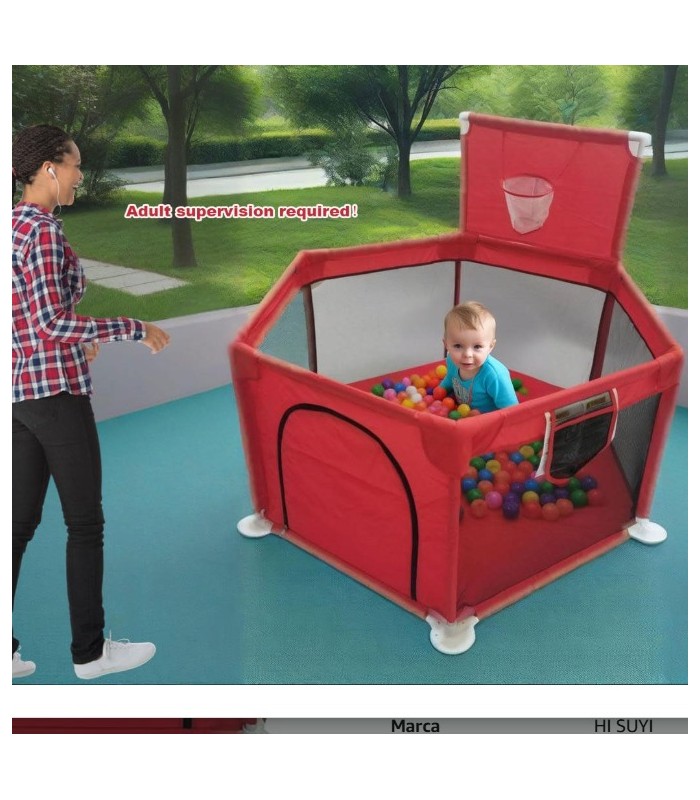 Corral Bebes Infantil Juego - ROJO