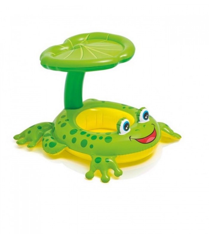Flotador Para Bebe Con Techo - Rana -Intex