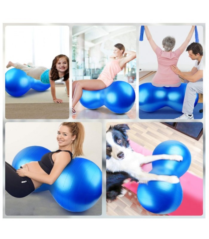 Pelota Yoga forma Maní Fitness Ejercicios - Azul