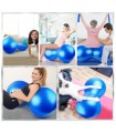 Pelota Yoga forma Maní Fitness Ejercicios - Azul