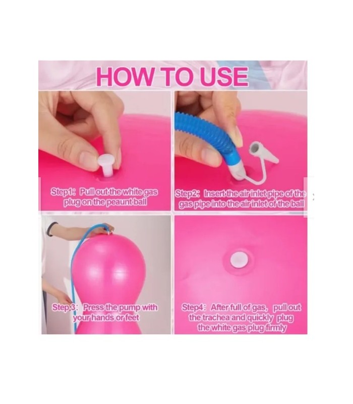 Pelota Yoga forma Maní Fitness Ejercicios - Azul