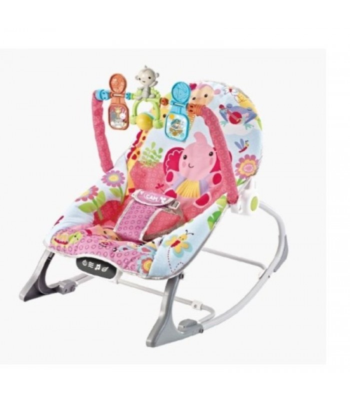 Silla mecedora bouncer Baby Cam táctil 20kg fucsia