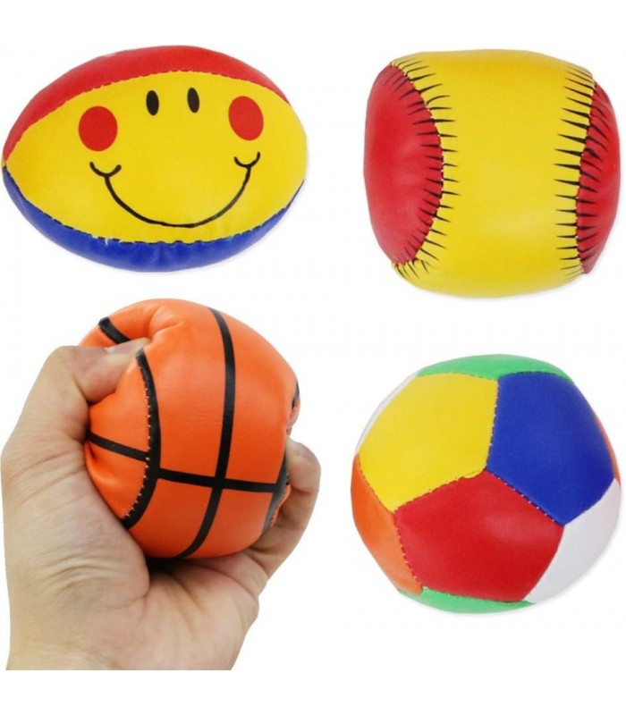 JUGUETE PARA BEBÉ SET x4 PELOTAS DE ESPUMA