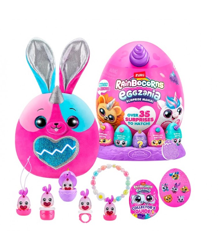 Sorpresa Manía de Rainbocorns Eggzania + de 35 sorpresas