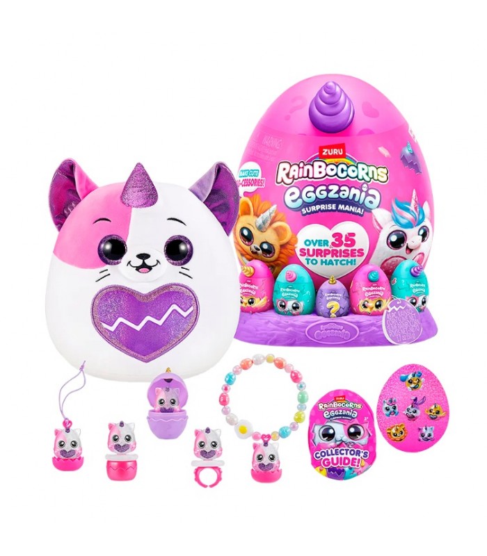 Sorpresa Manía de Rainbocorns Eggzania + de 35 sorpresas