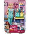 Barbie Set De Pediatra Rubia Con Gemelos