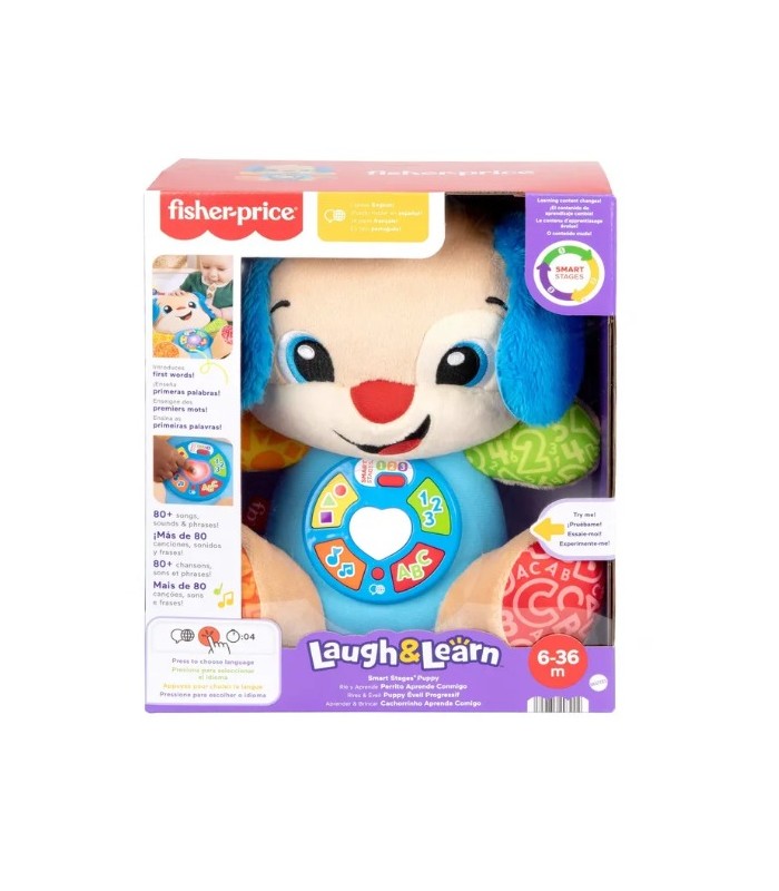 Juguete Fisher Price Perrito Ríe Y Aprende Conmigo Español e Ingles