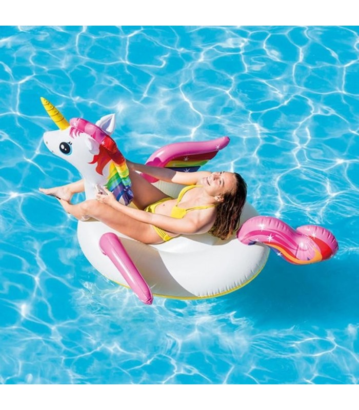 Flotador inflable montable  modelo unicornio - Intex