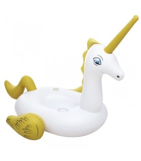 Flotador inflable montable  modelo unicornio amarillo - Bestway