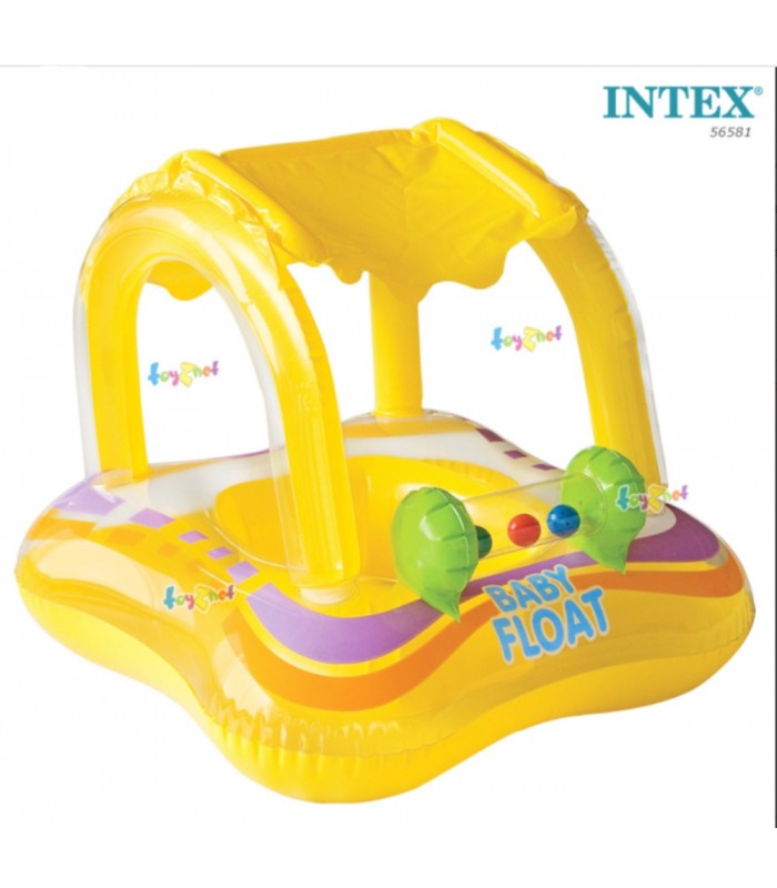 Intex- flotador con techo para bebés