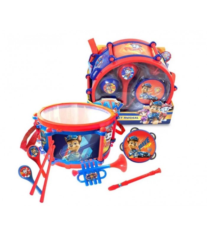 SET TAMBOR E INSTRUMENTOS MUSICALES DE PAW PATROL