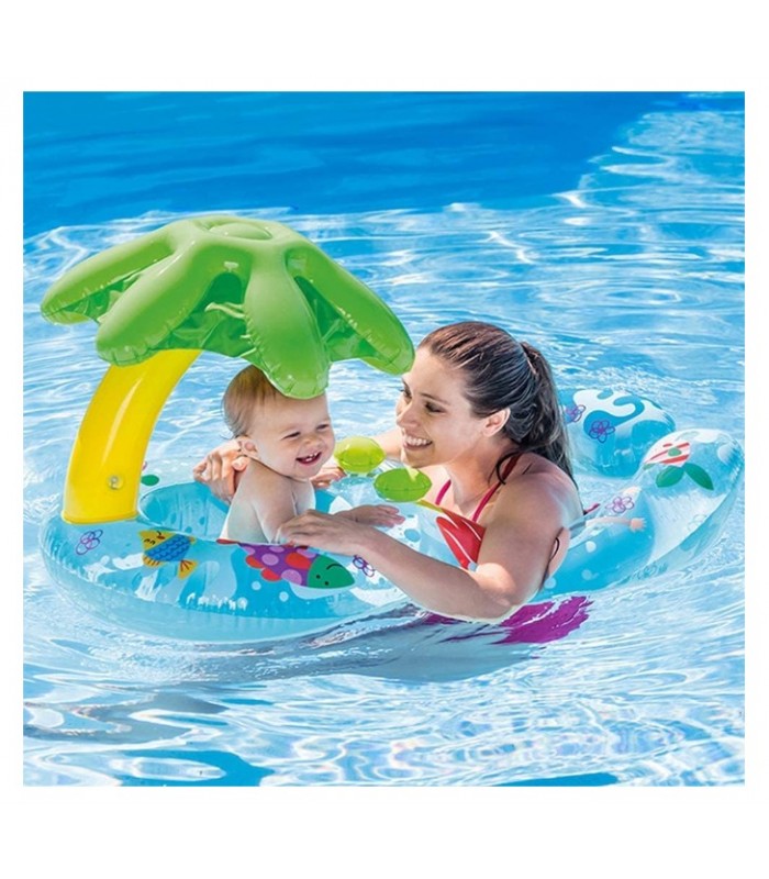 Flotador Intex Para Bebé Y Adulto Techo Palmera