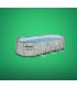 Piscina estructural ovalada Bestway 56716 con capacidad de 13430 litros de 5.49m de largo x 2.74m de ancho x 1.22m de alto