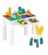 Set de construcción y mesa de actividades para niños