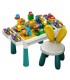 Set de construcción y mesa de actividades para niños