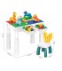 Set de construcción y mesa de actividades para niños