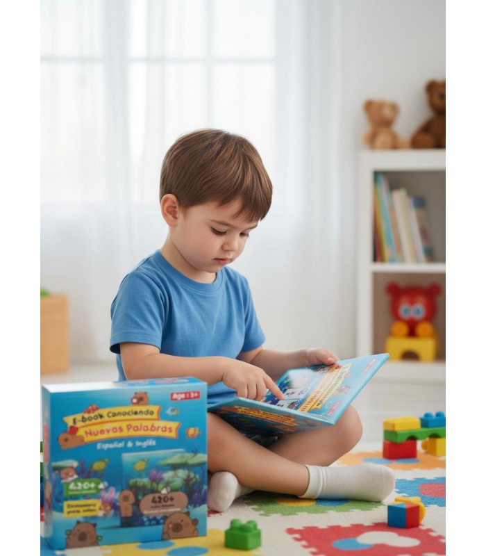 Libro Interactivo Con Sonidos Aprendizaje Ingles Español