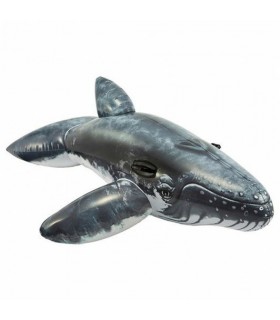 Flotador inflable didactico modelo ballena gris - Intex