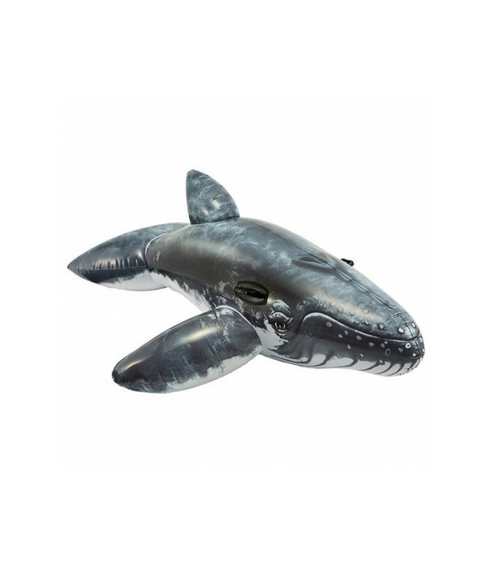 Flotador inflable didactico modelo ballena gris - Intex