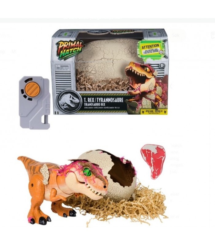 dinosaurio T-Rex que nace de un huevo
